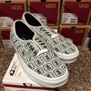 Vans X USPS Authentic Skate Shoes (7/8.5)